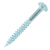 W/SCREW RND REC STL TWIN ZINC  4G X    5/8