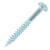 W/SCREW RND REC STL TWIN ZINC  6G X    5/8