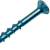W/SCREW CSK REC FLOOR-TITE 4.2 X 55 NET-COAT BLUE