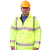 HI-VIS COAT/JACKET YELLOW SIZE EXTRA LARGE P/N HV003Y-XL