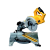 DW777 216mm Sliding Crosscut Mitre Saw 110 Volt