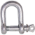 DEE SHACKLE EL/GALV 12MM 1/2"