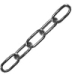 CHAIN STRAIGHT LINK ZINC 6 X 33