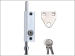 P124 Door Push Bolt White Finish Visi