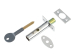 PM444 Door Security Bolts Poli shed Chrome Finish Visi of 1