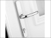 PVCu Retro Door Handle Polishe d PVD White Finish P-PVC-RH-WH