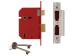 2201 5 Lever Mortice Sash Lock Brass Finish 65mm 2.5in Box
