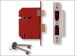 2201 5 Lever Mortice Sash Lock Satin Chrome 65mm 2.5in Visi