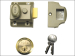 723 Deadlatches Polished Brass Cylinder 58mm Backset