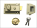 77 Traditional Nightlatch Bras slux Finish 60mm Backset Box