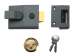88 Standard Nightlatch DMG Sat in Chrome Cylinder 60mm Backse