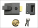 P89 Deadlock Nightlatch DMG Sa tin Chrome Cylinder 60mm Backs