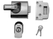 BS1 Nightlatch British Standar d Lock 60mm Chrome Finish Visi