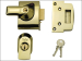 BS2 Nightlatch British Standar d Lock 40mm Brasslux Finish Vi