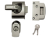 BS2 Nightlatch British Standar d Lock 40mm Chrome Finish Visi