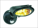 ES128 Halogen Floodlight with Motion Detector - Black (120W)