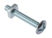 ROOF BOLT+NUT STL ZINC M6 X  25