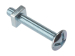 ROOF BOLT+NUT STL ZINC M8 X  80