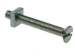 M6 X 25 GUTTER BOLT & NUT BZP