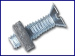 M8 X 20 GUTTER BOLT & NUT BZP