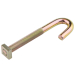 HOOK BOLT AND NUT STL Z/YELL M6 X 100