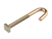 HOOK BOLT+NUT STL Z/YEL M8 X 150