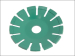 Diamond Blade Green Concave Curve Cutting 230mm x 22.2mm