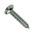 SELF TAPPING SCREW FLANGE REC AB STL ZINC 8G X 1/2