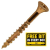 WOODSCREW CSK REC ULTI-MATE ZINC YELLOW 5.0 X 90