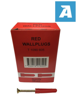 Red Plastic Wallplug