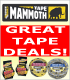 Everbuild New Product Range! The mammoth tape range is here! Includes heavy duty PVC hazard, anti slip, electrical insulation, double sided and powerful grip tape
