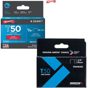 Arrow Staples T50 Monel/Stainless Steel Arrow Staples T50 Monel/Stainless Steel