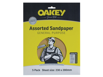 Oakey Glasspaper Sanding Sheets 230 x 280mm