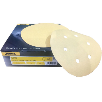 Mirka Gold PSA Adhesive Discs - Plain and 6 Hole