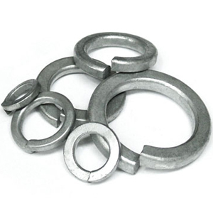 Washer Square Spring Single Coil Steel Zinc
