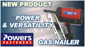 NEW PRODUCT! Powers Nail - It W3-34CDH Gas Tool. Unique in Power and Versatility!
