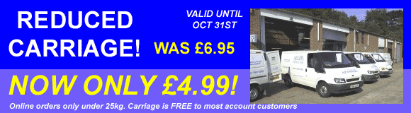 Buy Anything Online And Get Reduced Carriage Until October 31st! Was 6.95 now only 4.99! 25kg and under only.