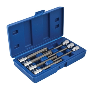 3/8in Drive Extra Long TORX Socket Bit Set, 7 Piece 3/8in Drive Extra Long TORX Socket Bit Set, 7 Piece