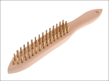 680/B4 Brass Wire Scratch Brush - 4 Row 680/B4 Brass Wire Scratch Brush - 4 Row