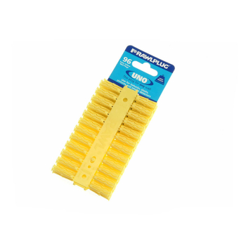 Yellow UNO Plugs 5 x 24mm (Ca rd 96)