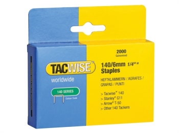140 Heavy-Duty Staples 6mm (Type T50 G) (Pack 2000) 140 Heavy-Duty Staples 6mm (Type T50 G) (Pack 2000)