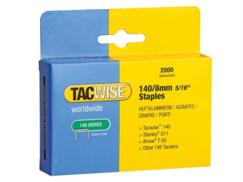 140 Heavy-Duty Staples 8mm (Type T50 G) (Pack 2000) 140 Heavy-Duty Staples 8mm (Type T50 G) (Pack 2000)