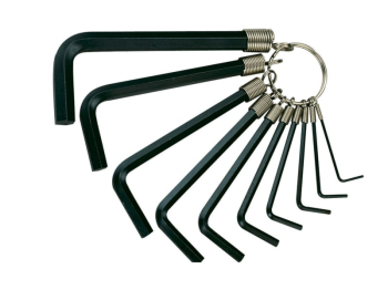 Metric Hexagon Key Set on Ring, 10 Piece Metric Hexagon Key Set on Ring, 10 Piece