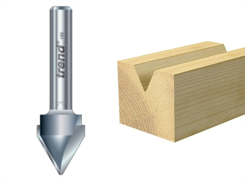 11/5 x 1/4 TCT V-Groove Cutter 60° 10.3 x 12.7mm 11/5 x 1/4 TCT V-Groove Cutter 60° 10.3 x 12.7mm