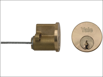 P1109 Replacement Rim Cylinder & 2 Keys Polished Brass Finis