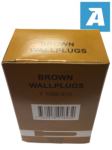 Brown Plastic Wallplug