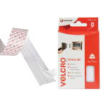 VELCRO Brand Stick On Tape 20 mm x 1m White