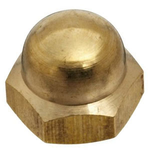 Dome Nut Brass Metric