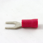 RED INSULATED FORK TERMINAL 4MM ERF4N (TIF4/RS43)