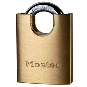 Solid Brass 50mm Padlock 5-Pin Shrouded Shackle